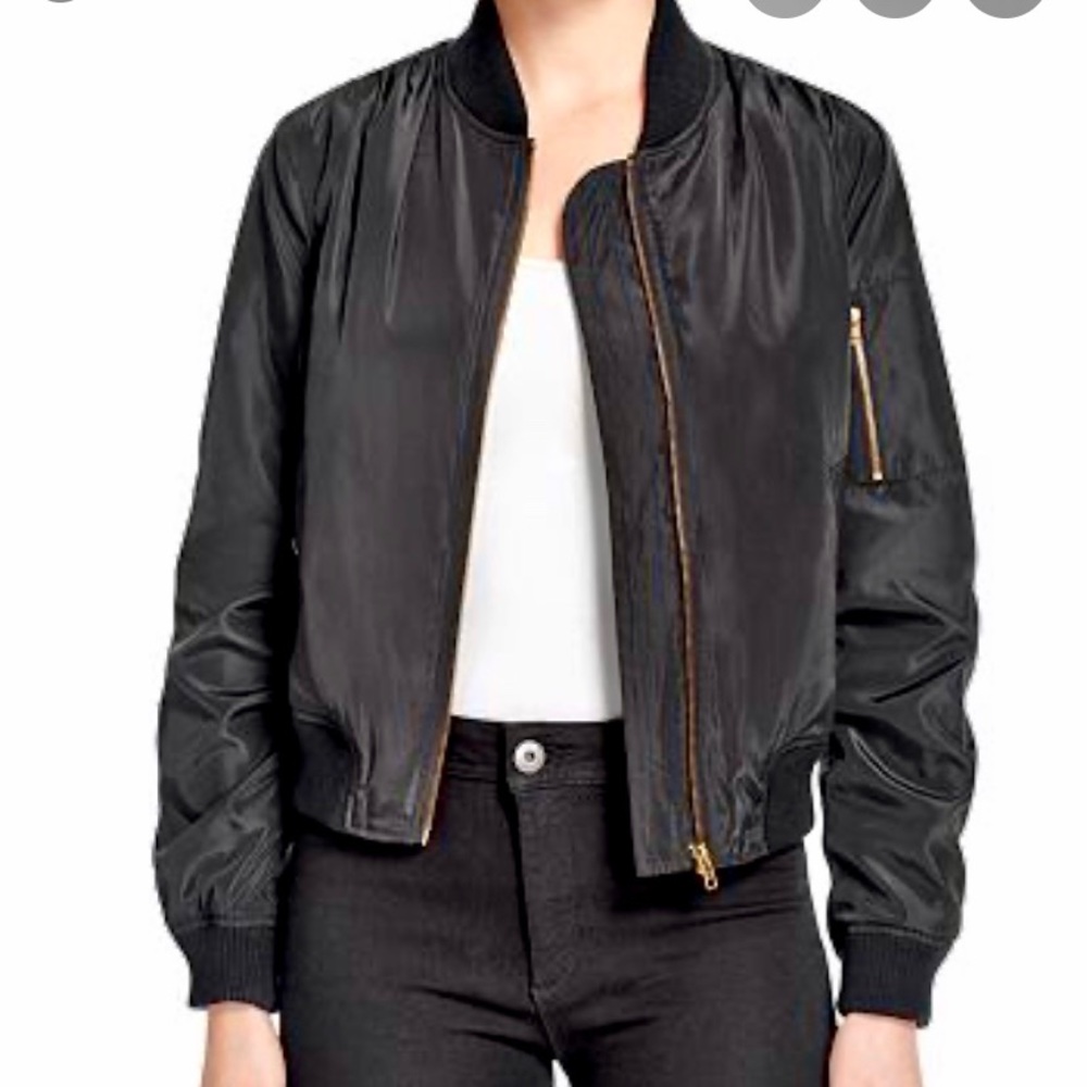 Black Bomber Jacket